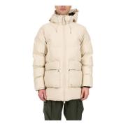 Rains Lång Puffer Cargo Jacka Beige, Herr