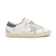 Golden Goose Vita Lädersneakers med Sidologo White, Herr