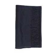 Ermenegildo Zegna Sidenscarf med Randigt Tryck Blue, Herr