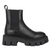 &Copenhagen Svart Läder Chelsea Boot Black, Dam