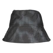 Dries Van Noten Pixelated Leopard Bucket Hat i Grå/Svart Green, Herr