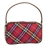 Burberry Vintage Pre-owned Nylon handvskor Red, Dam