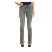 Emporio Armani Klassiska Denim Jeans för Vardagsbruk Gray, Dam