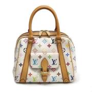 Louis Vuitton Vintage Pre-owned Tyg handvskor White, Dam