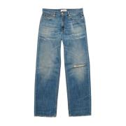 Cycle Sommar Denim Slubby Mörk Indigo Jeans Blue, Dam