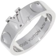 Louis Vuitton Vintage Pre-owned Metall ringar White, Dam