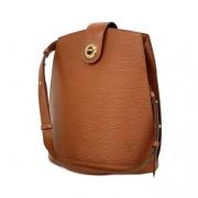 Louis Vuitton Vintage Pre-owned Tyg axelremsvskor Brown, Dam