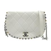 Chanel Vintage Pre-owned Laeder chanel-vskor White, Dam