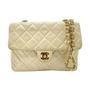 Chanel Vintage Pre-owned Laeder chanel-vskor Beige, Dam