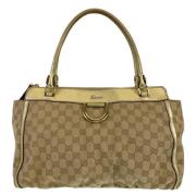 Gucci Vintage Pre-owned Canvas handvskor Beige, Dam