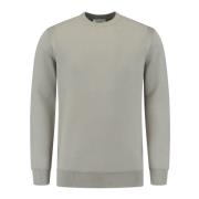 Pure Path Räfflad Crewneck Stickat Beige, Herr