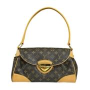 Louis Vuitton Vintage Pre-owned Tyg axelremsvskor Brown, Dam