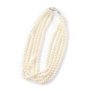 Tiffany & Co. Pre-owned Pre-owned Tyg halsband White, Dam