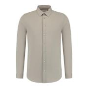 Pure Path Elegant Jersey Skjorta Beige, Herr