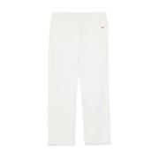 Amish Rå Kant Elefant Flare Jeans White, Herr