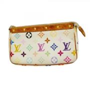 Louis Vuitton Vintage Pre-owned Tyg louis-vuitton-vskor White, Dam