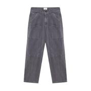 Amish Super Knee Denim Jeans Grå Gray, Herr