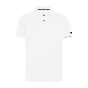 RRD Vit Piqué Polo Skjorta med Stretch White, Herr