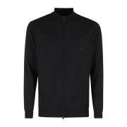 Hugo Boss Ull Full Zip Tröja Black, Herr