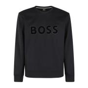 Hugo Boss Stilren Sweatshirt för Män Black, Herr