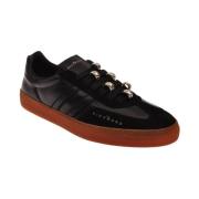 John Richmond Sneaker med dekorationer och kontrasterande sula Black, ...