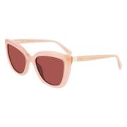 Longchamp Rosa Acetat Dam Solglasögon Pink, Dam