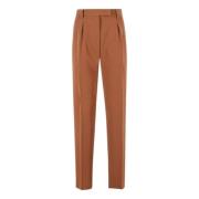 Max Mara Högmidjade byxor i bränd orange/brun Brown, Dam