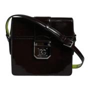 Dolce & Gabbana Svart läder Crossbody väska med magnetisk stängning Bl...