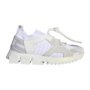 Dolce & Gabbana Räfflad Sula Trekking Sneakers White, Dam