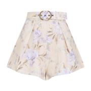 Zimmermann Naturlig Iris Tuck Shorts Multicolor, Dam