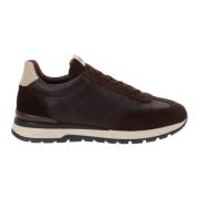 Nerogiardini Läder Herr Sneakers Stiliga Bekväma Brown, Herr