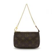 Louis Vuitton Vintage Pre-owned Tyg axelremsvskor Brown, Dam