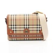 Burberry Vintage Pre-owned Laeder axelremsvskor Multicolor, Dam