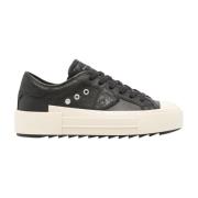 Philippe Model Svart Haute Läder Sneakers Paris Stil Black, Dam