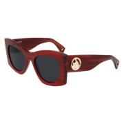 Lanvin Röda Acetat Dam Solglasögon Red, Dam