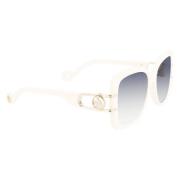 Lanvin Vit Acetat Dam Solglasögon White, Dam