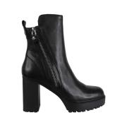 Cult Svart Läder Mode Boot Black, Dam