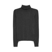 Ermanno Scervino Grå Stickad Turtleneck Tröja Gray, Dam