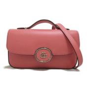 Gucci Vintage Pre-owned Laeder crossbodyvskor Pink, Dam