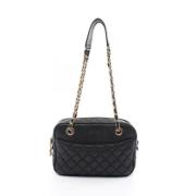 Chanel Vintage Pre-owned Laeder axelremsvskor Black, Dam