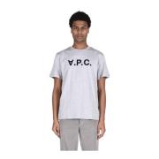 A.p.c. Bomull T-Tröjor Gray, Herr