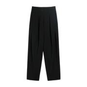 Max Mara Weekend Svarta Byxor, Dingey Stil Black, Dam