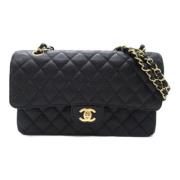 Chanel Vintage Pre-owned Laeder axelremsvskor Black, Dam