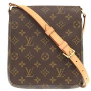 Louis Vuitton Vintage Pre-owned Tyg louis-vuitton-vskor Brown, Dam