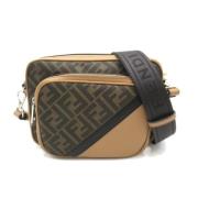 Fendi Vintage Pre-owned Canvas crossbodyvskor Brown, Dam