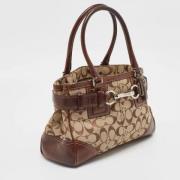 Coach Pre-owned Pre-owned Metall handvskor Beige, Dam