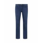 Armani Herr Slim Fit Stretch Denim Jeans Blue, Dam