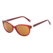 Loewe Bordeaux Acetat Solglasögon för Kvinnor Red, Dam