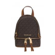 Michael Kors 'Rhea-Zip' ryggsäck Brown, Dam