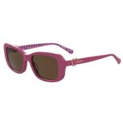 Love Moschino Fuchsia Acetat Solglasögon för Kvinnor Pink, Dam